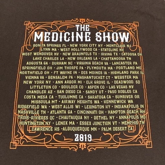 Melissa Etheridge The Medicine Show 2019 tour concert tshirt in size large - Picture 4 of 9
